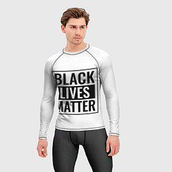 Рашгард мужской Black Lives Matters, цвет: 3D-принт — фото 2