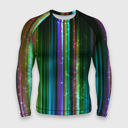 Рашгард мужской Свет неоновой радуги, цвет: 3D-принт