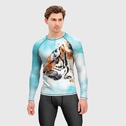 Рашгард мужской Tiger paints, цвет: 3D-принт — фото 2