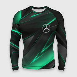 Рашгард мужской MERCEDES-BENZ AMG NEON STRIPES PETRONAS, цвет: 3D-принт