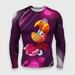 Рашгард мужской Rayman держит сердце в руках, цвет: 3D-принт