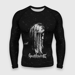 Рашгард мужской GHOSTEMANE Rap Гостмейн ЧБ Logo, цвет: 3D-принт