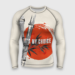 Рашгард мужской Это мой выбор it is my choice Солнце, цвет: 3D-принт