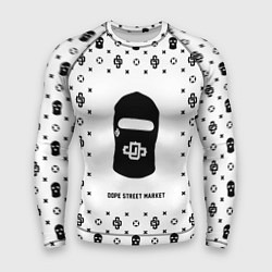 Рашгард мужской Узор White Dope Ski Mask Dope Street Market, цвет: 3D-принт