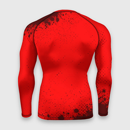 Мужской рашгард RUSSIA - ГЕРБ Russia Sport Брызги / 3D-принт – фото 2
