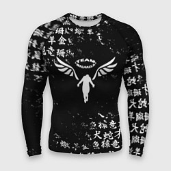 Мужской рашгард WALHALLA TEAM BLACK WHITE ЛОГО ТОКИЙСКИЕ МСТИТЕЛИ