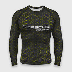 Рашгард мужской PORSCHE Pro Racing Соты, цвет: 3D-принт