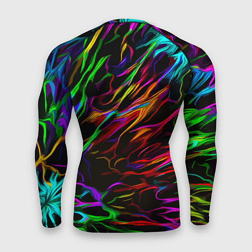 Мужской рашгард Neon pattern Vanguard / 3D-принт – фото 2