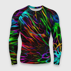 Рашгард мужской Neon pattern Vanguard, цвет: 3D-принт