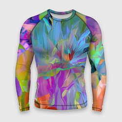 Рашгард мужской Abstract color pattern Summer 2022, цвет: 3D-принт