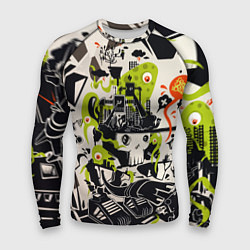 Мужской рашгард Cyber pattern Skull Vanguard Fashion