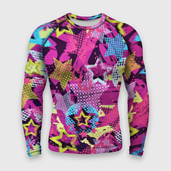 Мужской рашгард Star Colorful Pattern Fashion Neon