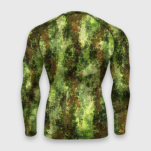 Мужской рашгард Пиксельный камуфляж Шерхан Лес / 3D-принт – фото 2
