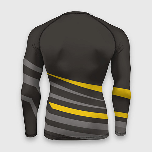 Мужской рашгард Котик лежит на ноутбуке / 3D-принт – фото 2