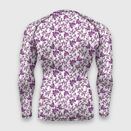 Мужской рашгард Фиолетовая гжель / 3D-принт – фото 2