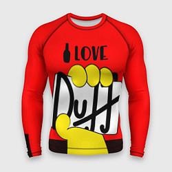 Рашгард мужской Love Duff, цвет: 3D-принт