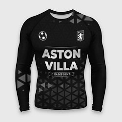 Рашгард мужской Aston Villa Форма Champions, цвет: 3D-принт