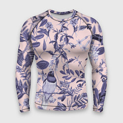 Рашгард мужской Цветы Флизелиновые Тропики, цвет: 3D-принт