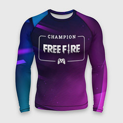 Мужской рашгард Free Fire Gaming Champion: рамка с лого и джойстик