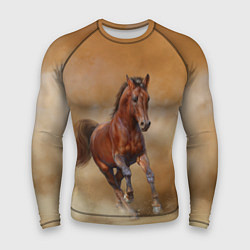 Рашгард мужской BAY HORSE гнедой конь, цвет: 3D-принт