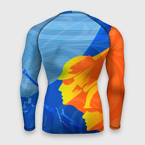 Мужской рашгард РОССИЯ - СПОРТ - ГЕРБ / 3D-принт – фото 2