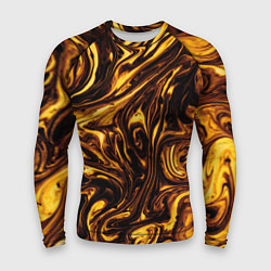 Рашгард мужской Жидкое золото текстура, цвет: 3D-принт