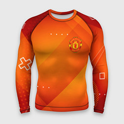 Рашгард мужской Manchester united Абстракция спорт, цвет: 3D-принт