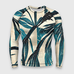 Рашгард мужской Винтажные пальмы, цвет: 3D-принт
