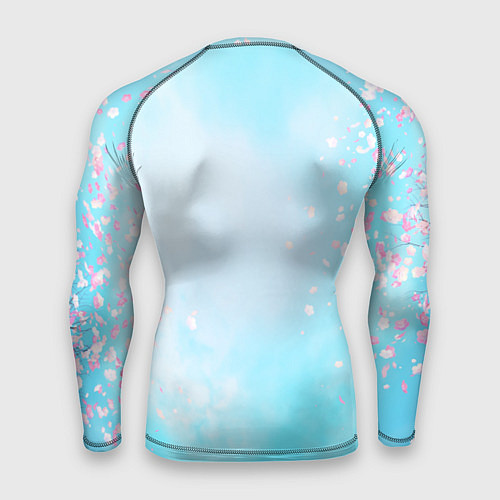 Мужской рашгард Свинка под зонтиком в дождь / 3D-принт – фото 2