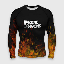 Рашгард мужской Imagine Dragons - пламя, цвет: 3D-принт