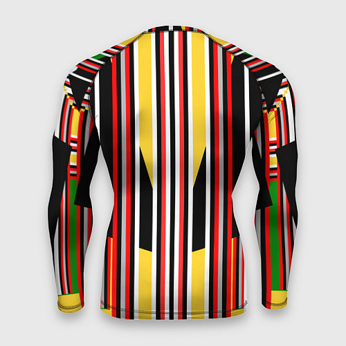 Мужской рашгард Геометрические цветные фигуры полосы geometry / 3D-принт – фото 2