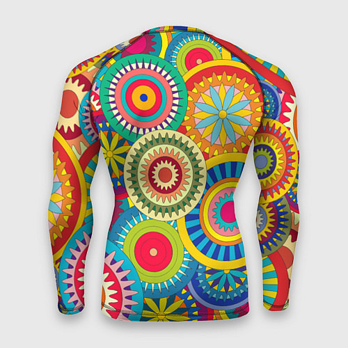Мужской рашгард Мандала-Цветы / 3D-принт – фото 2