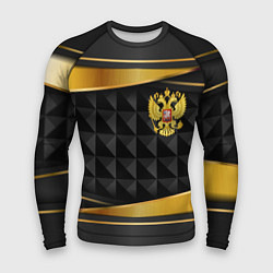 Мужской рашгард Gold & black - Russia