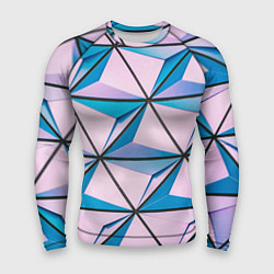 Рашгард мужской Абстрактные геометрические панели, цвет: 3D-принт