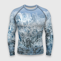 Рашгард мужской Ледяные горы со снегом, цвет: 3D-принт