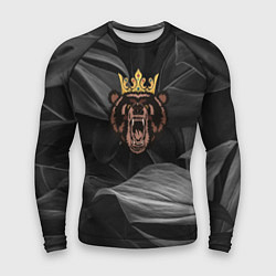 Рашгард мужской Русский Царь зверей Медведь, цвет: 3D-принт