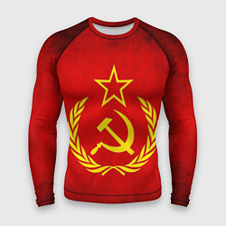 Рашгард мужской СССР - старый флаг, цвет: 3D-принт