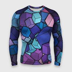 Рашгард мужской Цветные кубы, цвет: 3D-принт