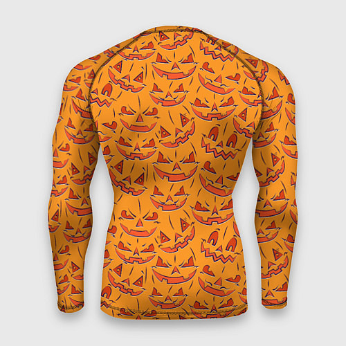 Мужской рашгард Halloween Pumpkin Pattern / 3D-принт – фото 2