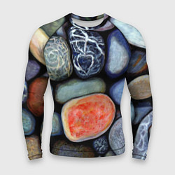 Рашгард мужской Цветные камушки, цвет: 3D-принт