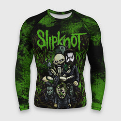 Рашгард мужской Slipknot green art, цвет: 3D-принт