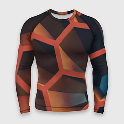 Рашгард мужской Абстрактные шестигранные фигуры, цвет: 3D-принт