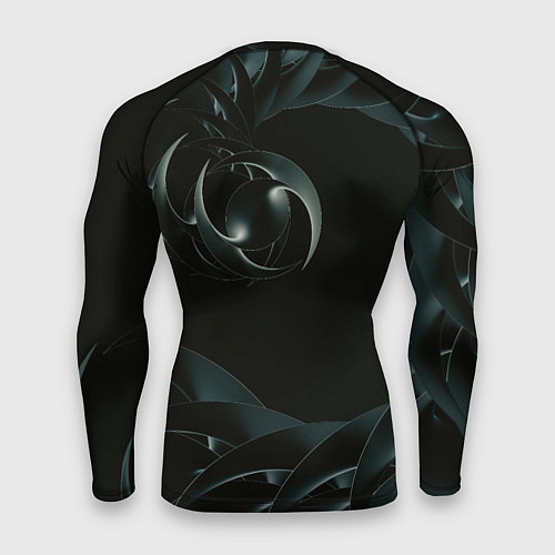 Мужской рашгард Изометрическая спираль во тьме / 3D-принт – фото 2