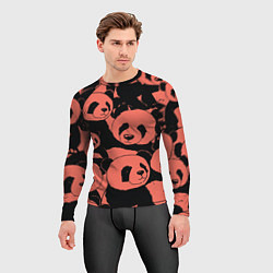 Рашгард мужской С красными пандами, цвет: 3D-принт — фото 2