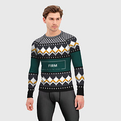Рашгард мужской FIRM ретро свитер, цвет: 3D-принт — фото 2