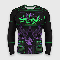 Мужской рашгард Evangelion neon poster