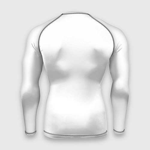 Мужской рашгард Самурай с мечом на белом фоне / 3D-принт – фото 2