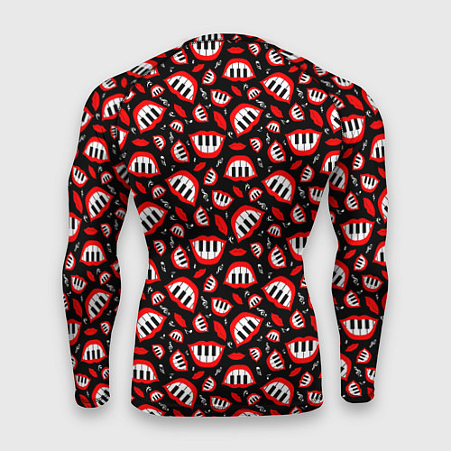 Мужской рашгард Улыбка пианиста / 3D-принт – фото 2