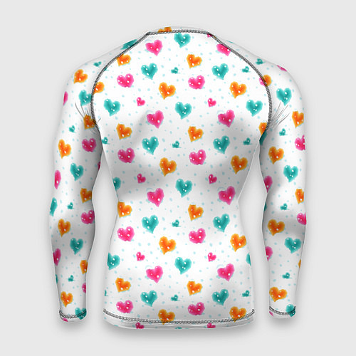 Мужской рашгард Горячие сердца / 3D-принт – фото 2