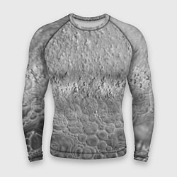 Мужской рашгард Серая поверхность жидкой планеты